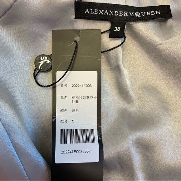 Alexander Mcqueen NWT navy jacket blazer Sz 38 - Picture 7 of 12